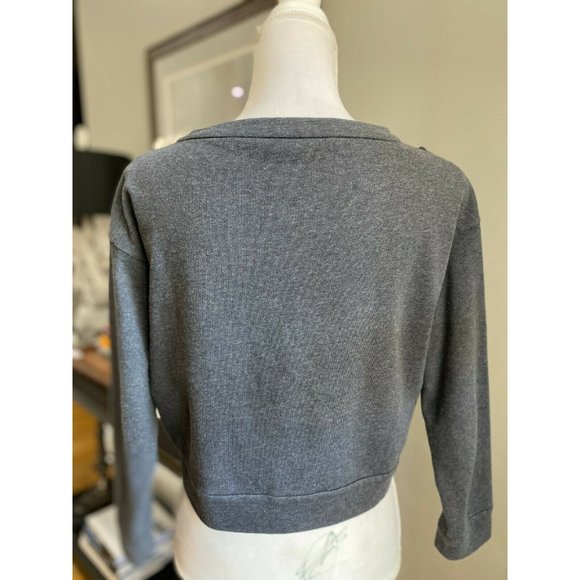 BRUNELLO CUCINELLI Floral Applique Cropped Sweatsh - Picture 6 of 7